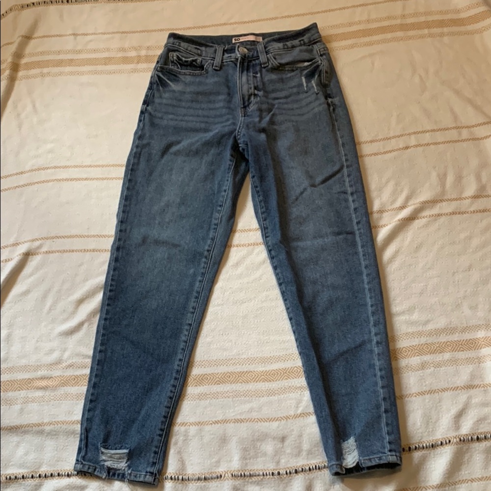 SO High Rise Mom Jeans Size 0/24